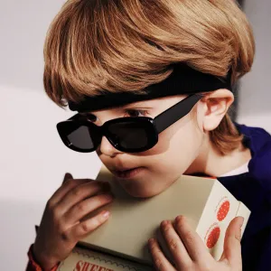 Kids Unisex Fashion Casual Cute Colorblock Square Frame Sunglasses