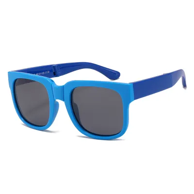 Kids Unisex Fashion Casual Cute Square Frame Folding Sunglasses