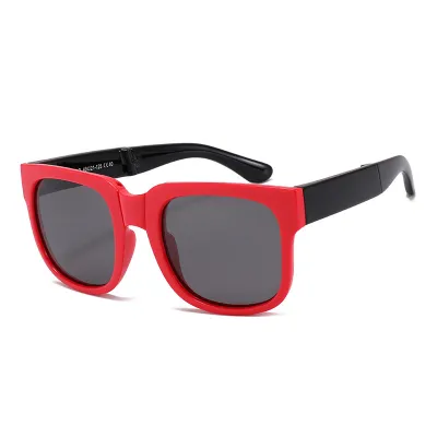 Kids Unisex Fashion Casual Cute Square Frame Folding Sunglasses
