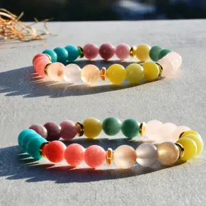 Women Multicolor Beaded Crystal Bracelet