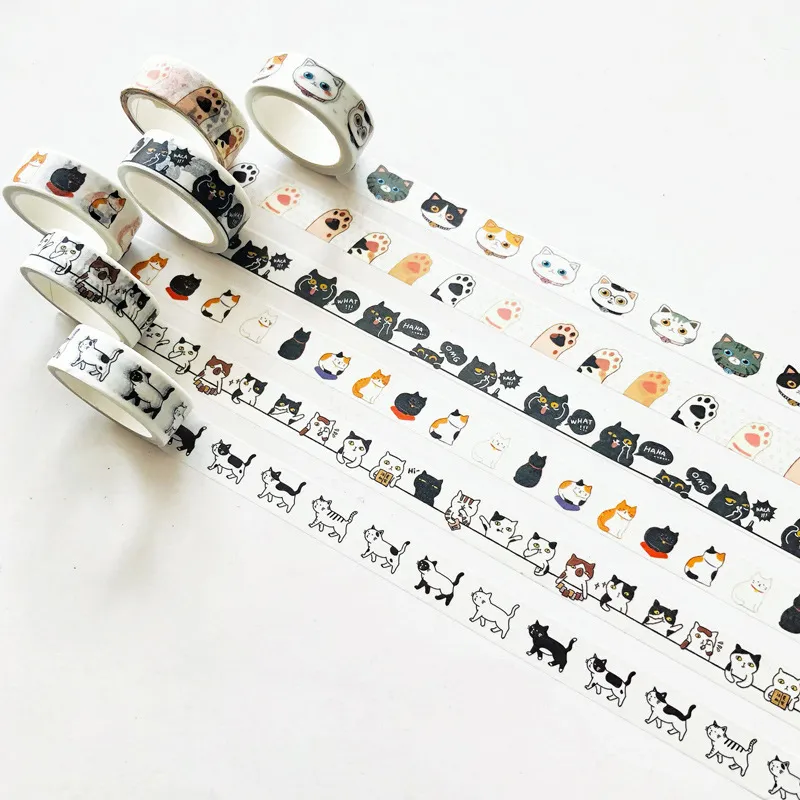Creative Cute Cat Hand Account Decorative Washi Tape