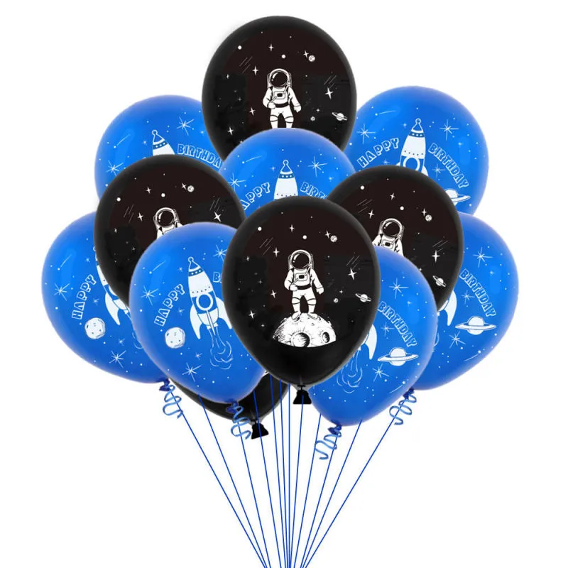 Creative Astronaut Space Rocket Latex Balloon Baby Theme Party Decoration