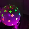 50 Fluorescent Hearts