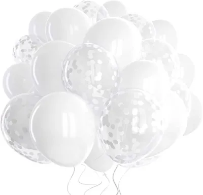 Wedding Party Decoration White Balloon 60pcs Set