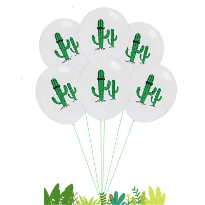 12 Inch Flamingo Tortoise Leaf Pineapple Watermelon Latex Balloon Hawaiian Theme Party Decoration 100-Bag