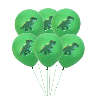 12 Inch Multicolor Dinosaur Printing Latex Balloon Children Birthday Party Forest Theme Decoration