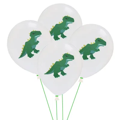 12 Inch Multicolor Dinosaur Printing Latex Balloon Children Birthday Party Forest Theme Decoration