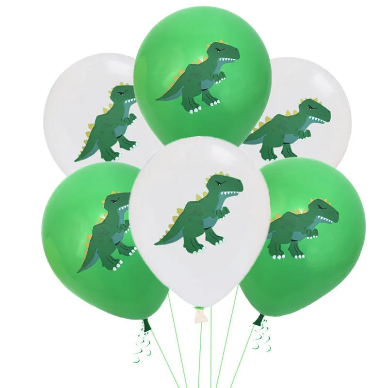 12 Inch Multicolor Dinosaur Printing Latex Balloon Children Birthday Party Forest Theme Decoration