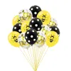 5 Yellow Bees 5 Black Dots 5 Gold Sequins