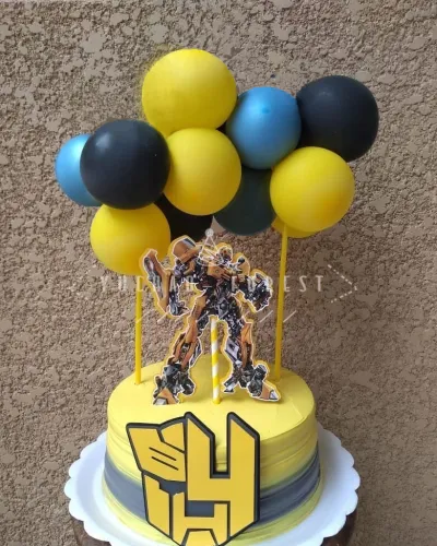 5 Inch Sequin Latex Balloon Cake Plug-In Ornaments Set