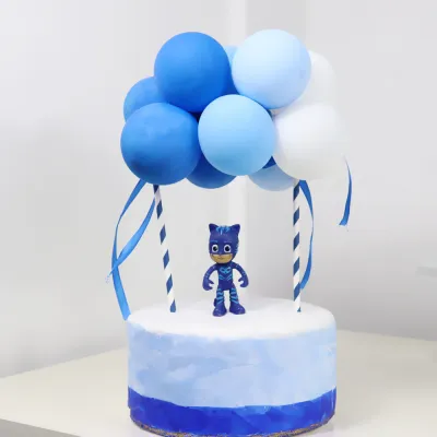 5 Inch Sequin Latex Balloon Cake Plug-In Ornaments Set