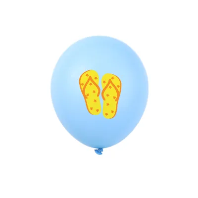 Creative 12 Inch Summer Ice Cream Leaves Glasses Printed Latex Balloon Hawaiian Theme Party Decoration 100-Bag