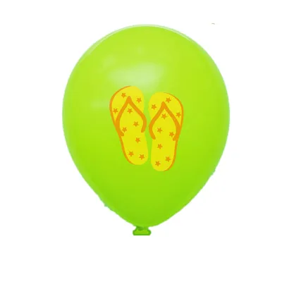 Creative 12 Inch Summer Ice Cream Leaves Glasses Printed Latex Balloon Hawaiian Theme Party Decoration 100-Bag