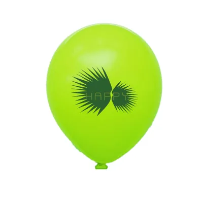 Creative 12 Inch Summer Ice Cream Leaves Glasses Printed Latex Balloon Hawaiian Theme Party Decoration 100-Bag