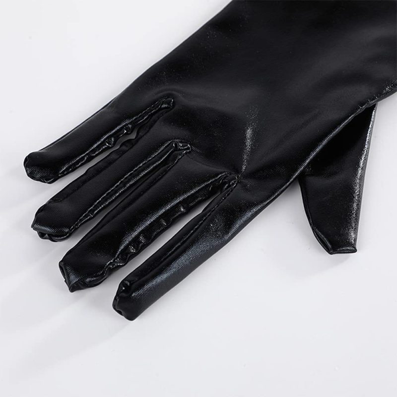 Wholesale Women Fashion Sexy Patent Leather Tight Long Gloves
