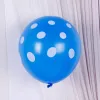 12 Inch Blue White Dot (100/Bag)