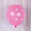 12 Inch Pink White Dot (100/Bag)
