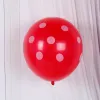 12 Inch Red White Dot (100/Bag)