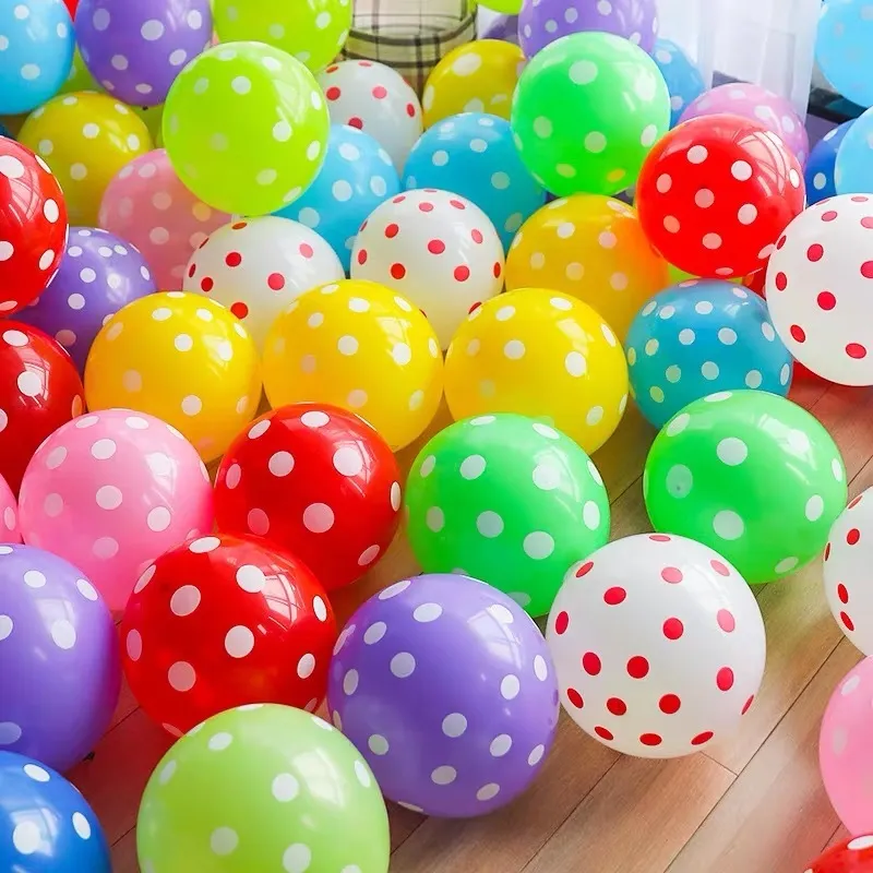 12 Inch 2.8G Thickened Candy Color Dot Wedding Decoration Balloon