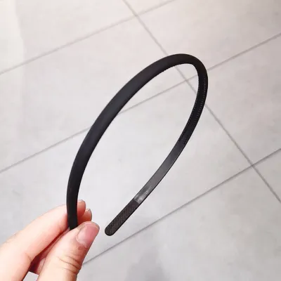 Simple Fine Edge Frosted Hair Hoop Morandi Color Non-Slip Headwear Headband