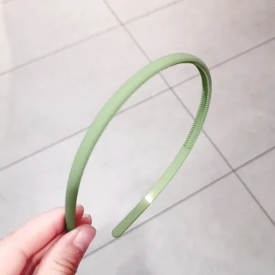 Simple Fine Edge Frosted Hair Hoop Morandi Color Non-Slip Headwear Headband