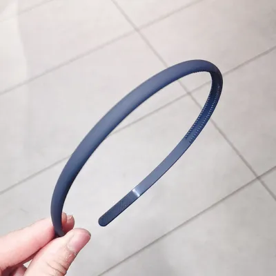 Simple Fine Edge Frosted Hair Hoop Morandi Color Non-Slip Headwear Headband