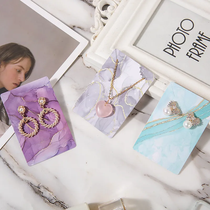 Earrings Necklace Display Cardboard Card Diy Handmade Packaging Paper Card