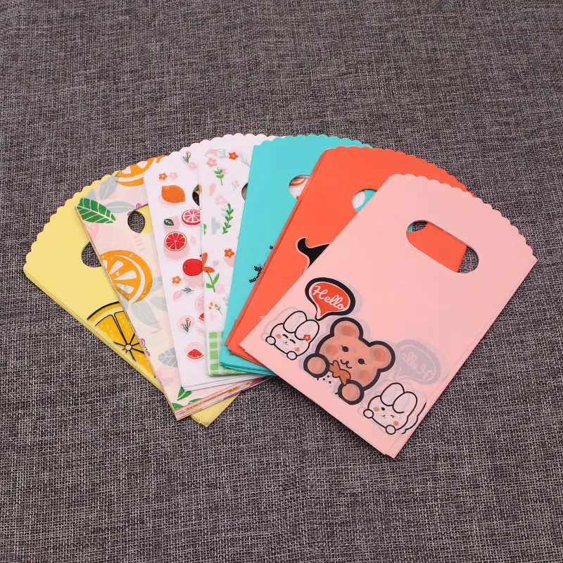 50pcs/pack Boutique Jewelry Mini Small Plastic Gift Packaging Bag 9x15cm