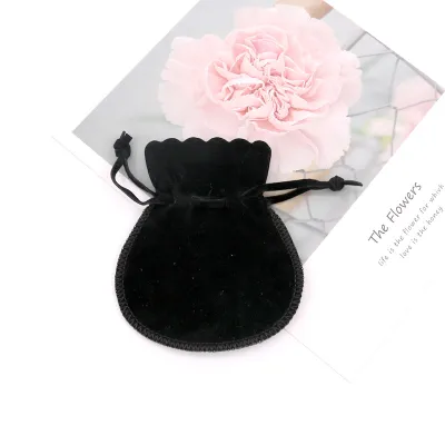 Gourd Shape Flannel Jewelry Drawstring Pouch for Packaging Storage