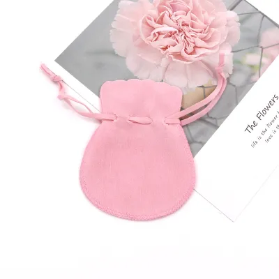 Gourd Shape Flannel Jewelry Drawstring Pouch for Packaging Storage