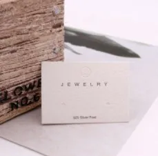 Curved Hook Cardboard Jewelry Earring Packaging Card