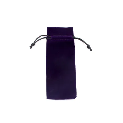 Slender Strip 15cm Flannel Drawstring Jewelry Packaging Bag for Lipstick