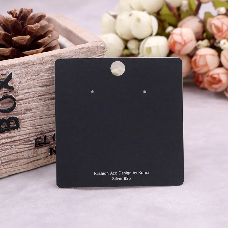 Earring Card Jewelry Packaging Cardboard with PVC Stickers