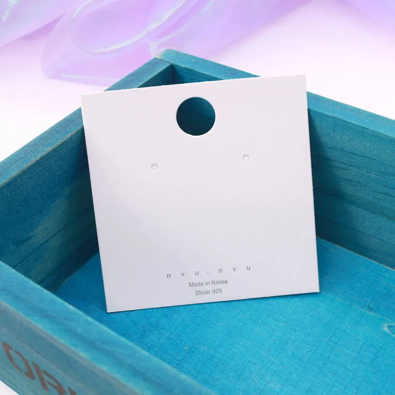 8x8cm Jewelry Packaging Card Earrings Hanging Cardboard Paper Cardboard