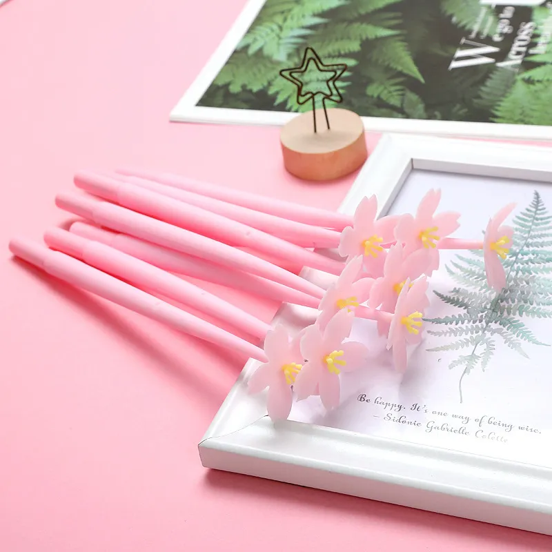 Soft Rubber Floral Gel Pen Creative Marvel Stationery