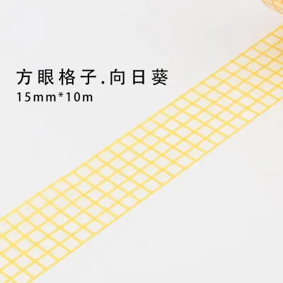 10m Plaid Washi Sticker Decorative Craft Paper Tape for Gift Wrapping and Tanabata