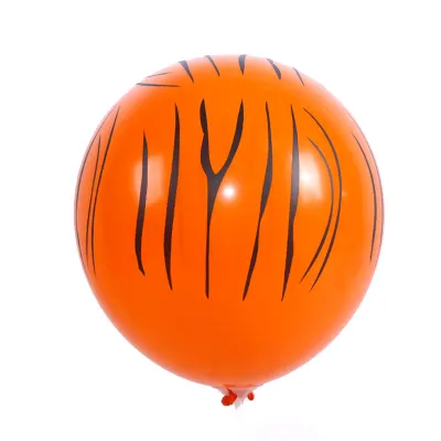 Jungle Animal Stripe Latex Balloon 12 Inch Dog Claw Cow Leopard Tiger Pattern Deer Pattern Children'S Party Decoration Print