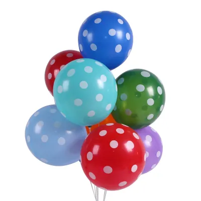 Thickened Candy Polka Dot Multicolor Party Birthday Decoration Balloon 100pcs/pack
