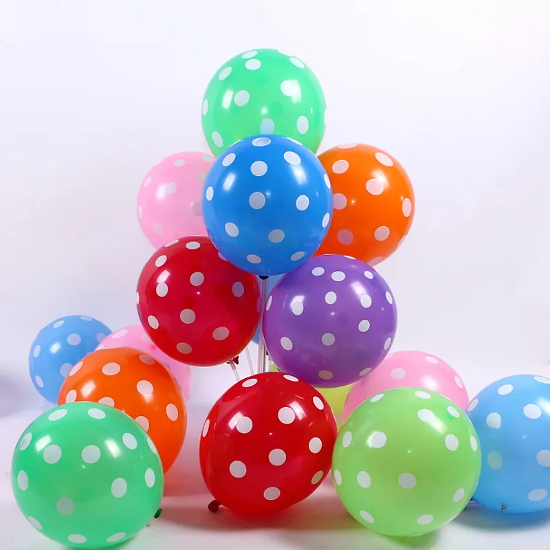 Thickened Candy Polka Dot Multicolor Party Birthday Decoration Balloon 100pcs/pack