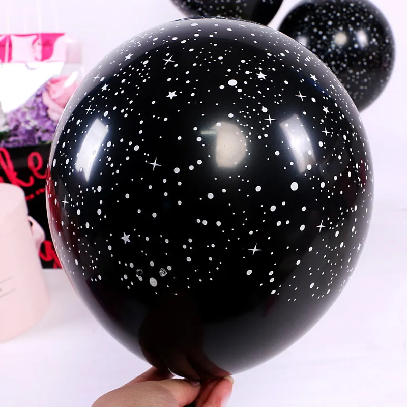 12 Inch Thickened Black Dot Printed Balloon