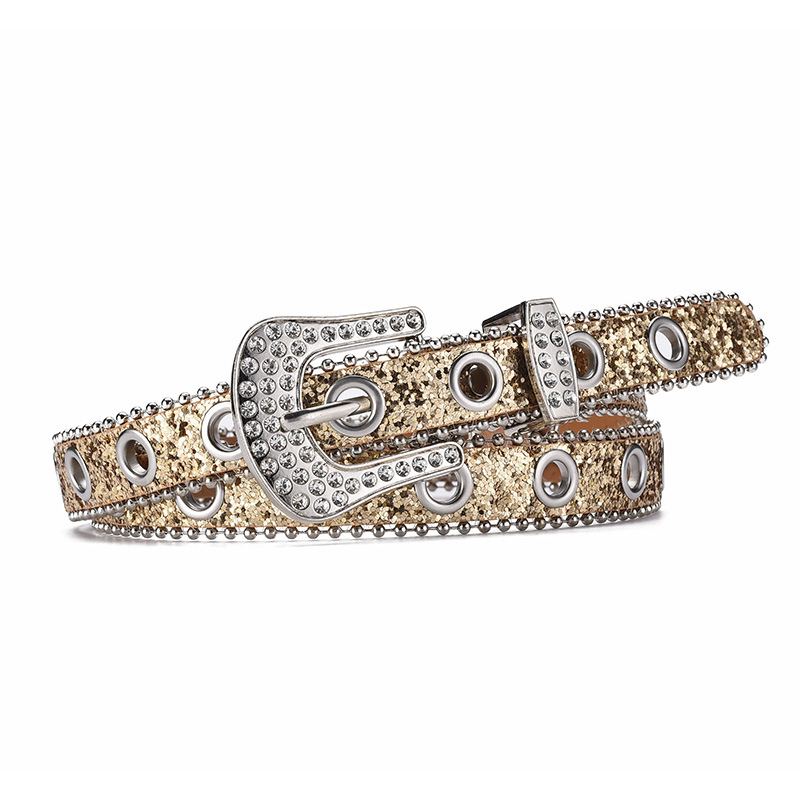 【COLOR iN ID】y2k belt boots cut Wholesale Fashion Rhinestone Pin Buckle Decoration Y2K