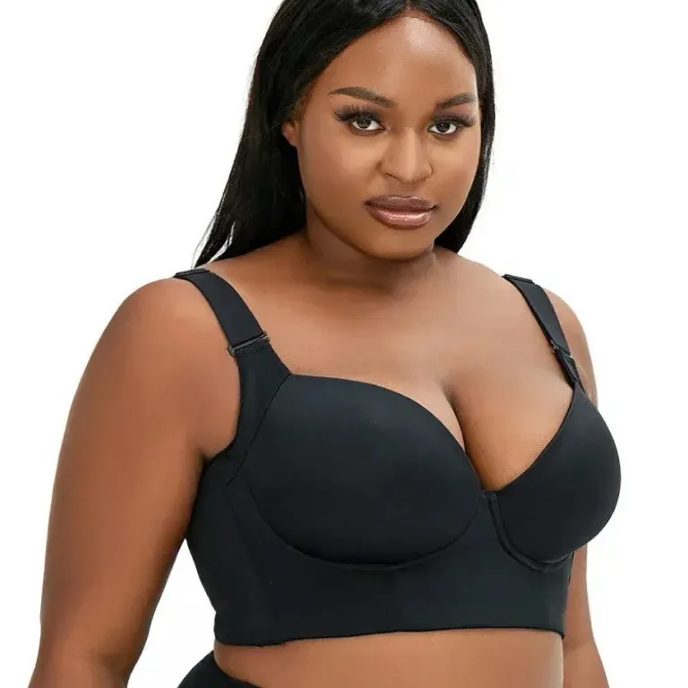 Women Plus Size Adjustable Bra Vest Full Cup Thin Mold Cup