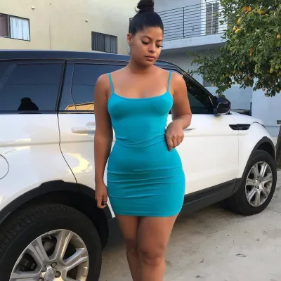 Women Fashion Sexy Backless Strap Dress