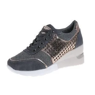 Women Plus Size Casual Leopard Breathable Thick-Soled Sneakers Slip On