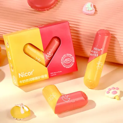Nicor Double-Headed Lipstick Hydrating Moisturizing Lip Balm 3g