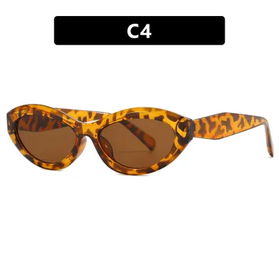 Fashion Cat Eye Oval Small Frame Sunglasses