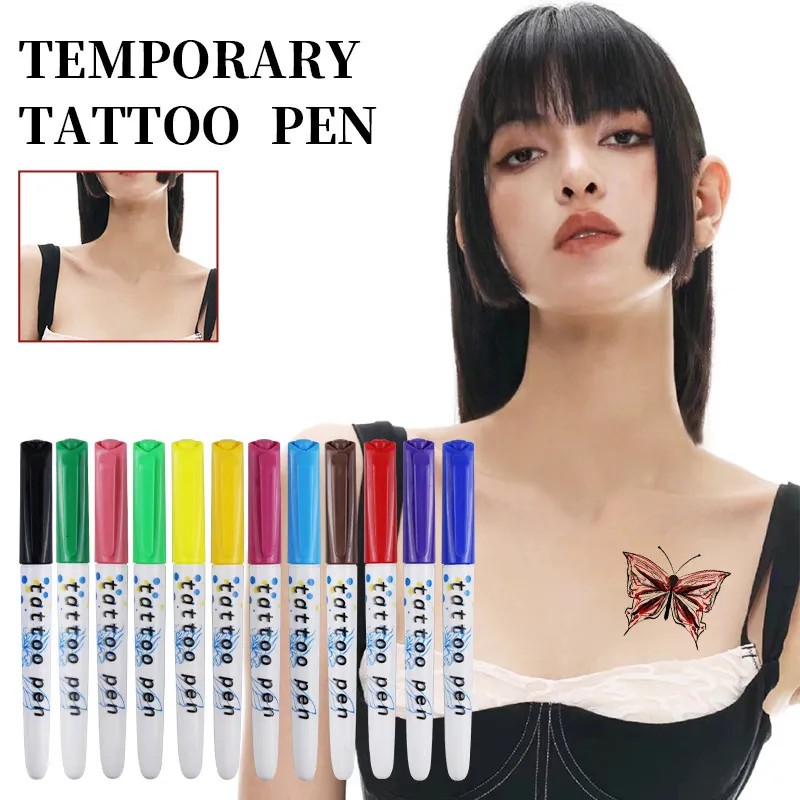 Non-Toxic Washable Body Painting Pen for Children Stage Performance Makeup Halloween DIY Graffiti Marker