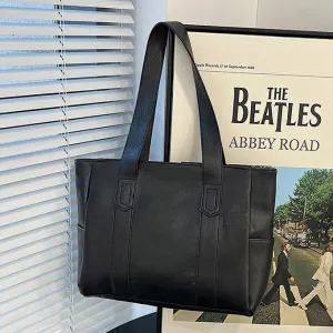 Women Fashionable Large Capacity PU Tote Shoulder Bag