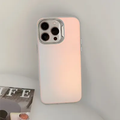 Neutral Simple Laser Gradient Colorful Electroplated Frosted Apple Phone Case