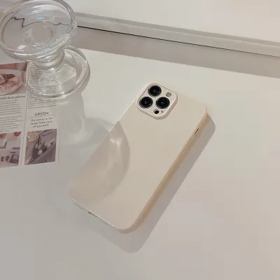Neutral Simple Solid Color TPU Soft Shell Apple Phone Case